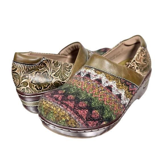 L’Artiste Spring Step | Women | Zagabank Art Knit Leather Slip-On Shoes | US 6.5 - Picture 1 of 13